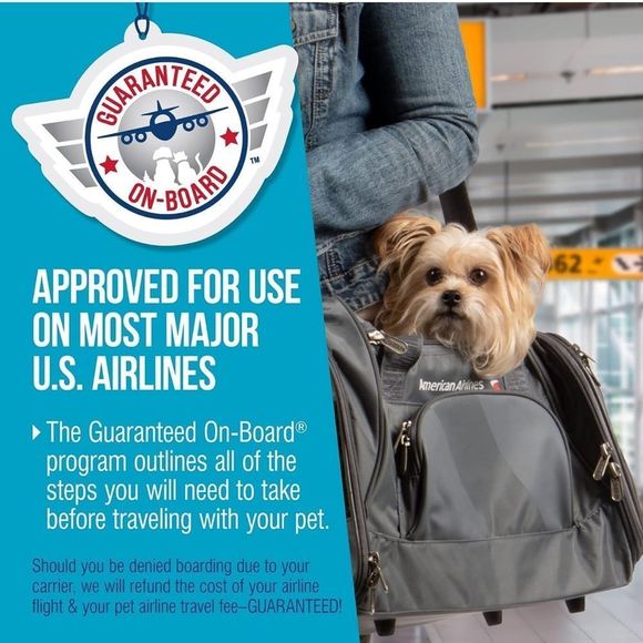 NIB!! Travel Pet Carrier, Airline Approved & Guaranteed On Board - Gray, Medium - Picture 4 of 16